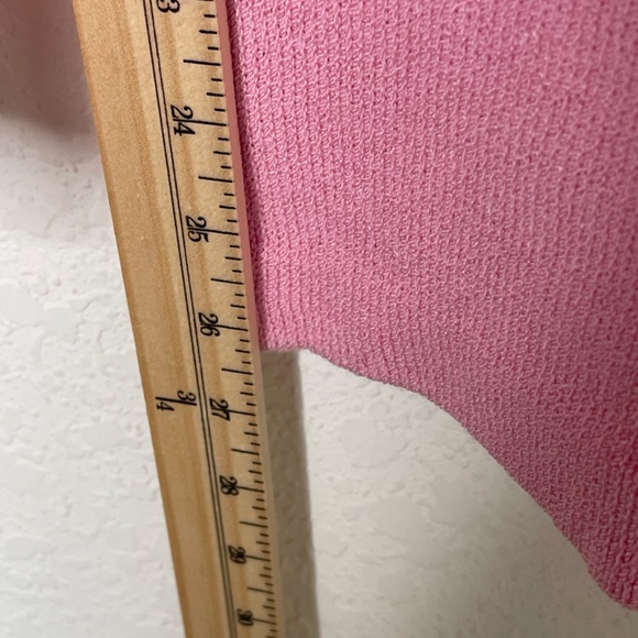 St. John Collection by Marie Gray Santana Knit Pants Size 10 Pink Wide Leg - Picture 11 of 12